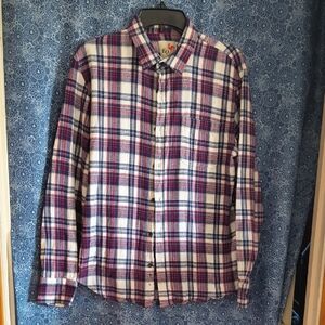 Mens Plaid Flannel Shirt. Size M